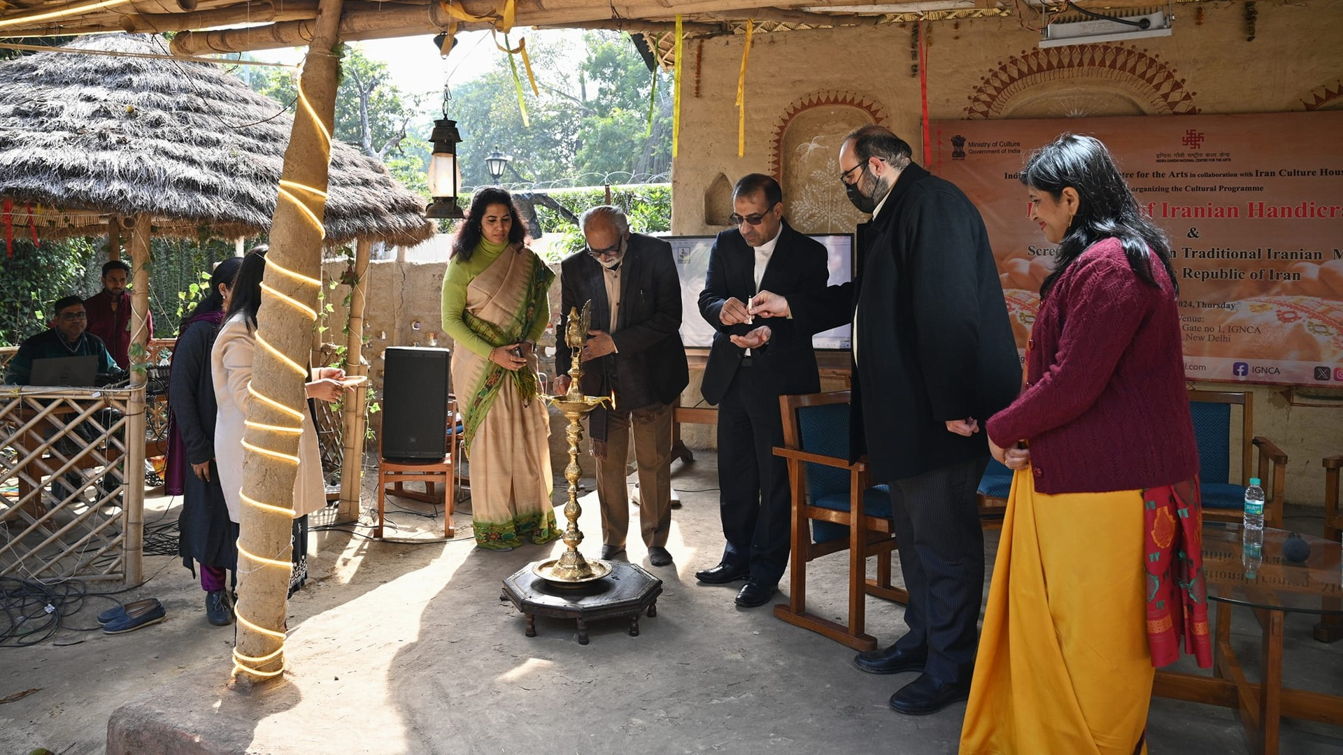 Iranian Handicraft in Exhibition was held in Indira Gandhi National Center for Arts, New Delhi